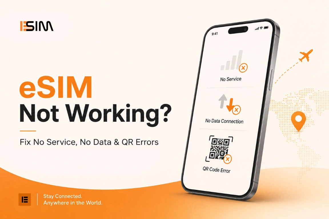 eSIM Not Working? Fix No Service, No Data & QR Errors — article cover